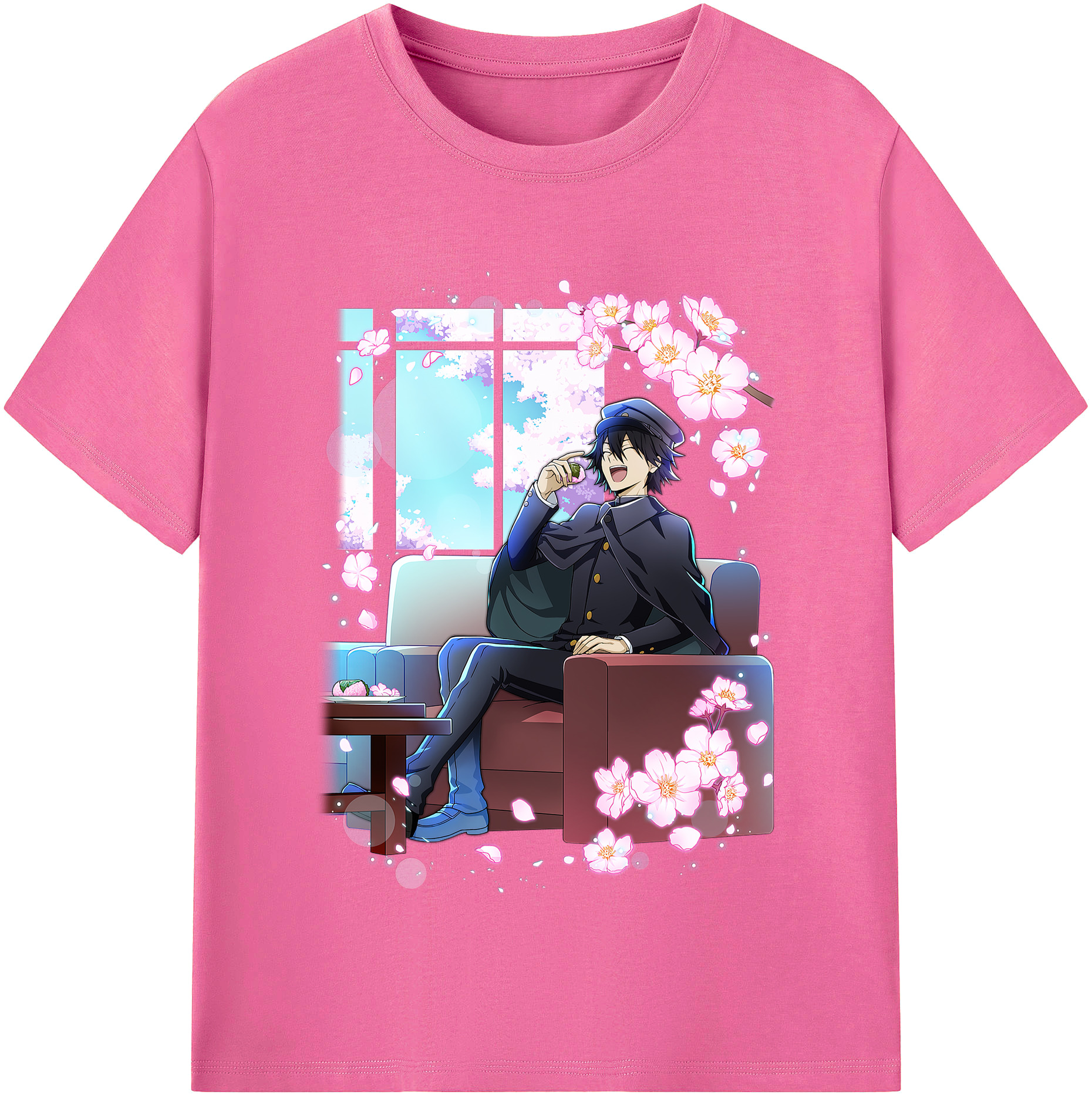 （画像用） 文豪ストレイドッグス Bungo Stray Dogs レディースカジュアルプリントTシャツ（綿100％）